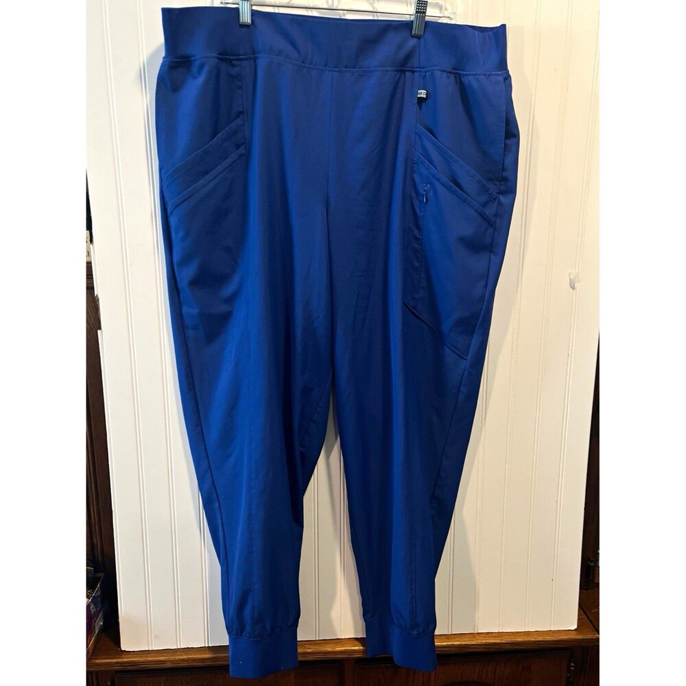 Cuddl Duds ClimateRight Blue Jogger Pants Pull On Elastic Waist Pockets 2X